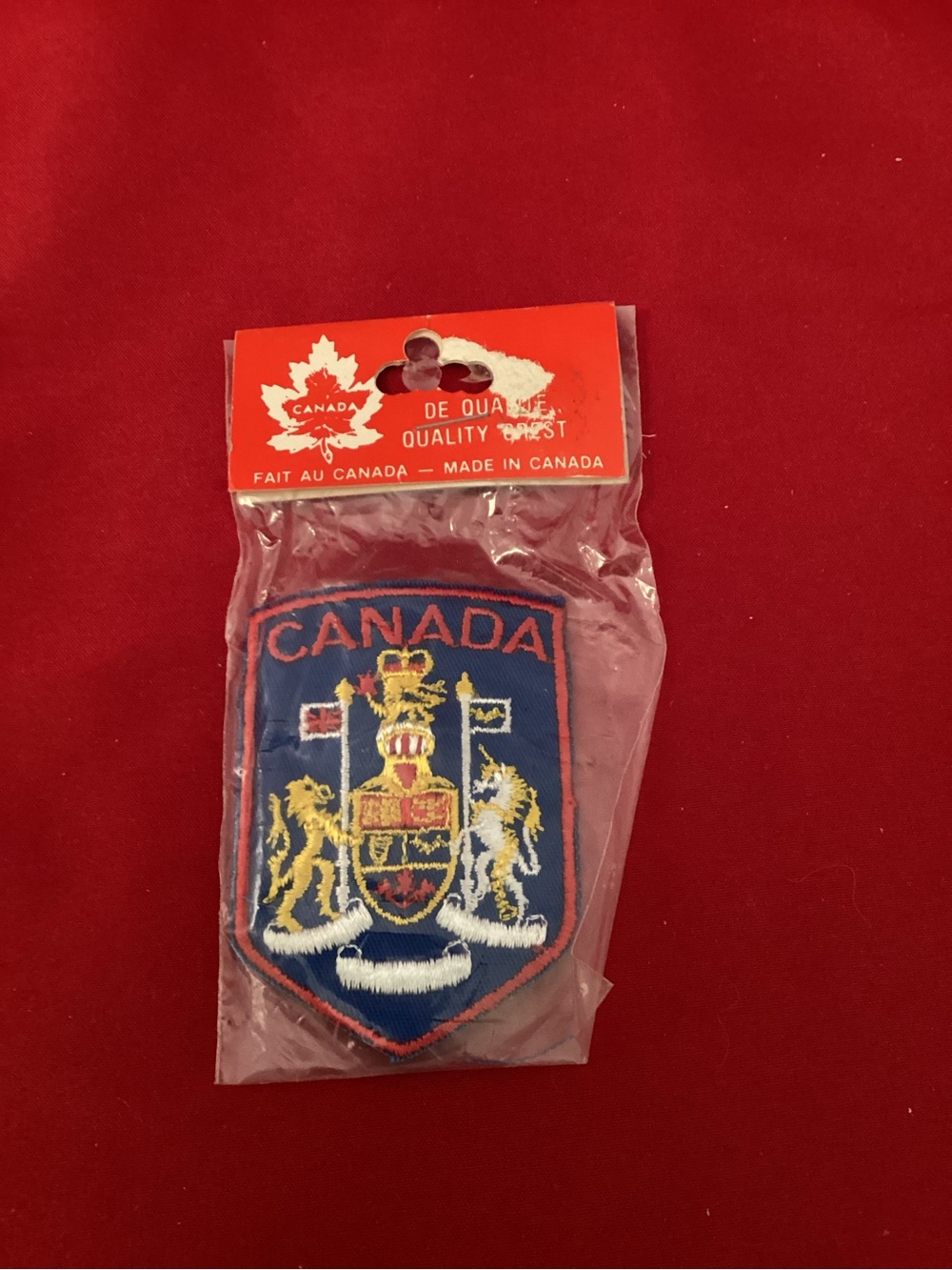 Canada Crest Embroidered Shield Patch